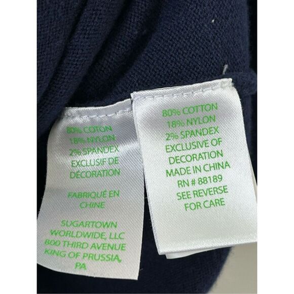 Lilly Pulitzer Dinah Knit Long Sleeve Sweater Navy Blue Women's Size Small - Picture 6 of 7